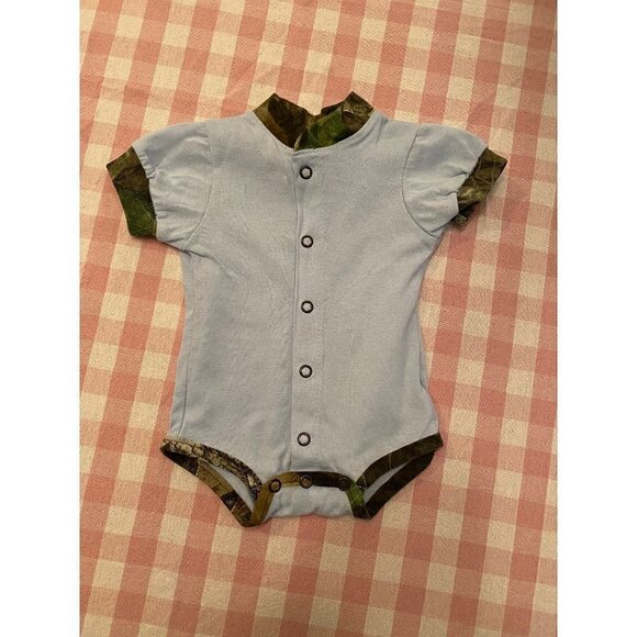Jordan Lee camouflage and baby blue 1 Piece -size nb - Picture 1 of 4